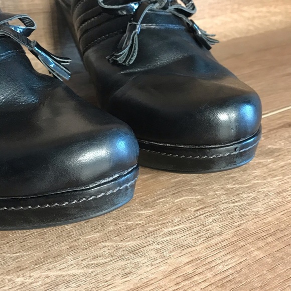 Ecco Leather Clog Mule Women’s 9 Black Slide On Closed Toe EU 40 - Picture 7 of 16